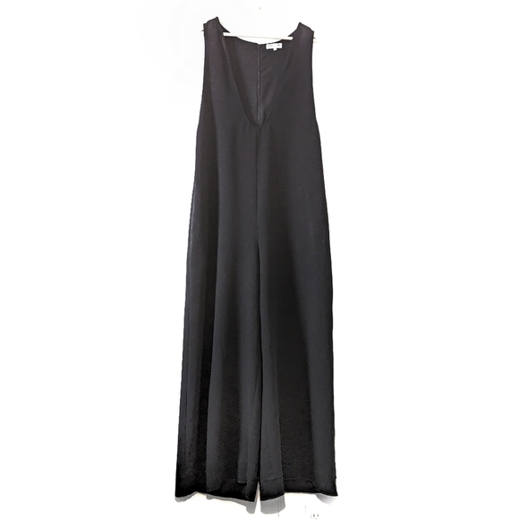 Opening Ceremony Talene Sleeveless Woven Jumpsuit Wide Leg Oversized Black Sze 4 - Picture 2 of 15